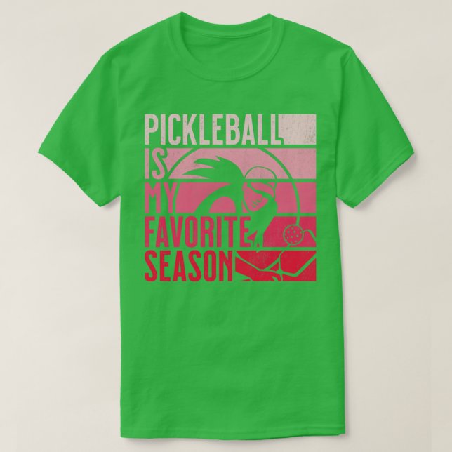 Camiseta PickleBall É A Minha Camada Favorita De Retro Vint (Frente do Design)