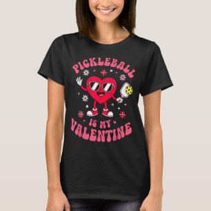 Camiseta Pickleball é dia dos namorados fofo pickleball mul