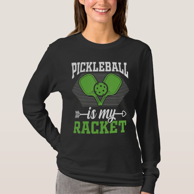 Camiseta Pickleball É Meu Pickleball Em Racket (Frente)
