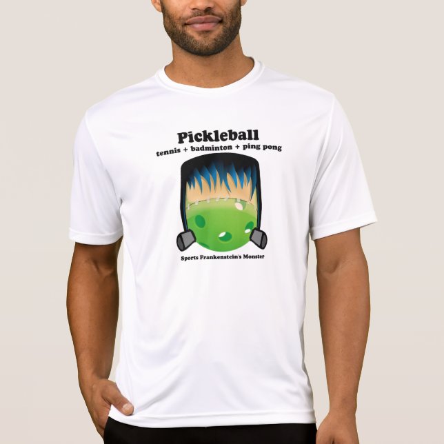 Camiseta Pickleball é o monstro de esportes do Frankenstein (Frente)