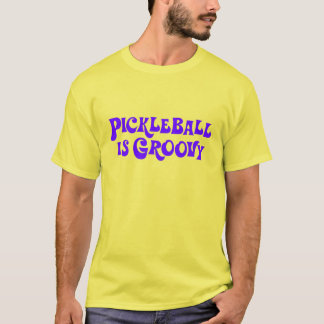 Camiseta "Pickleball é" t-shirt Groovy da Laço-Tintura (a