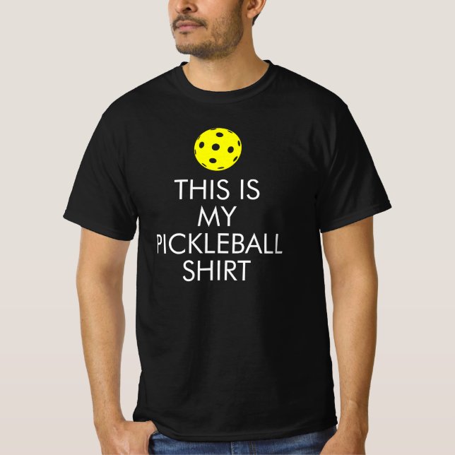 Camiseta Pickleball: "Esta é a minha Camisa Pickle (Frente)
