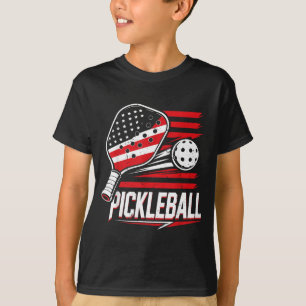 Camiseta Pickleball Feminino 4 de Julho Bandeira Americana