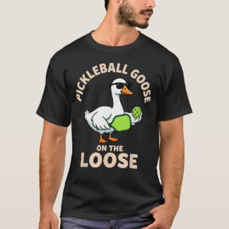 Camiseta Pickleball Ganso Solto Engraçado