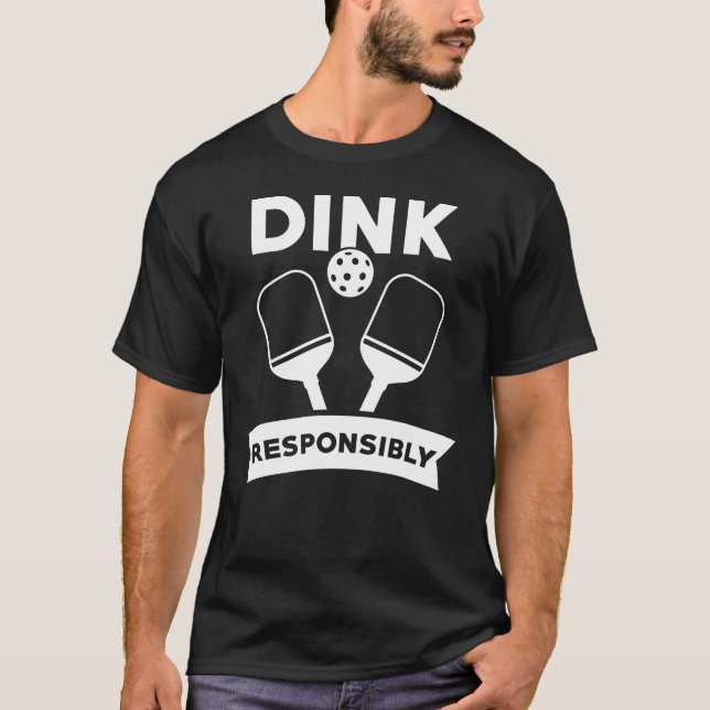 Camiseta Pickleball Gift Dink Responsável (Frente)