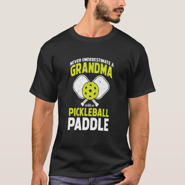 Camiseta Pickleball Grandma  Pickle Ball Player Sport (Frente)