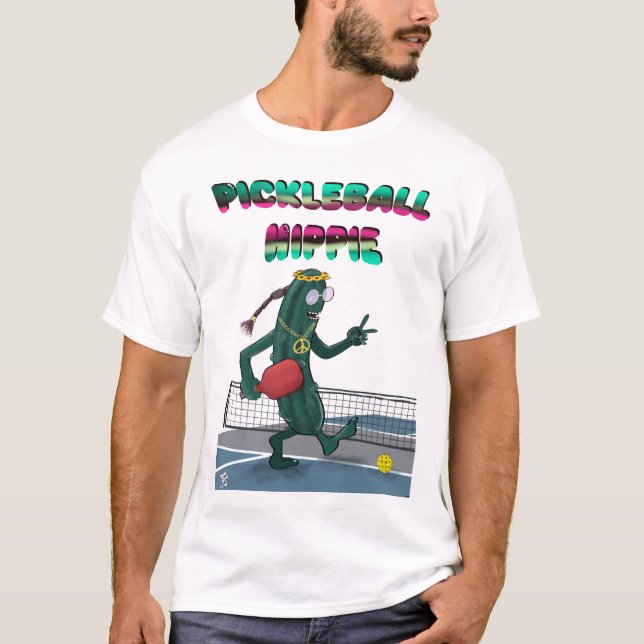 Camiseta Pickleball Hippie (Frente)