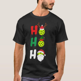 Camiseta Pickleball Ho Ho Ho - Pickleball de Natal