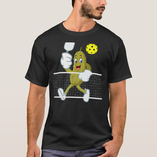 Camiseta PICKLEBALL Jogando Pickleball BIG DILL Team Pickle (Frente)