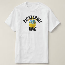 Camiseta Pickleball King, Pickleball Amarelo Vestindo uma C