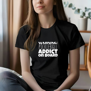 Camiseta Pickleball lança slogan laranja engraçado T-Shirt