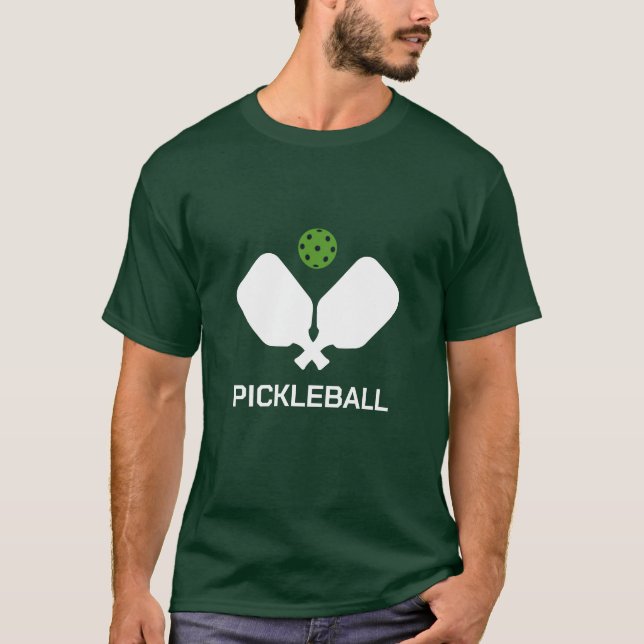 Camiseta Pickleball legal Estilizado com Paddles e Ball Pic (Frente)