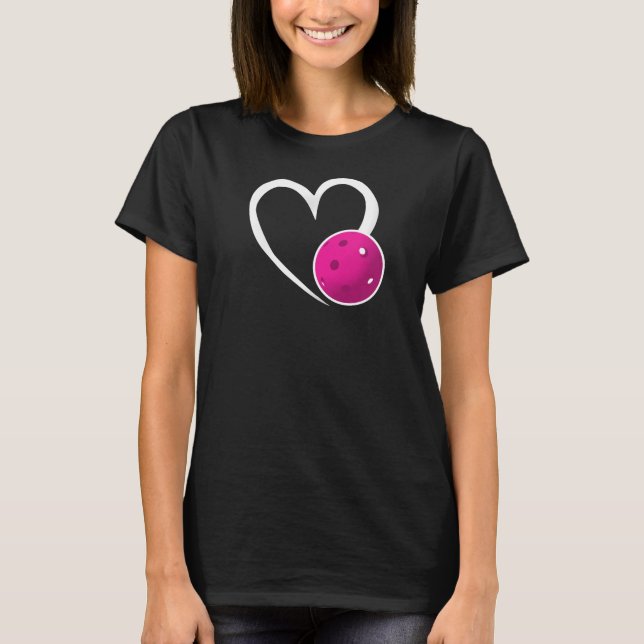 Camiseta Pickleball Love White Hearple Pickleball (Frente)