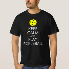 Camiseta Pickleball: Manter Calma e Jogar Pickleba
