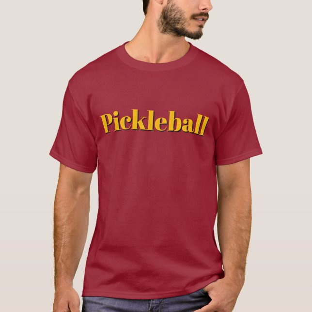 Camiseta Pickleball Marrom  (Frente)