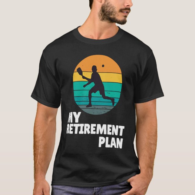 Camiseta Pickleball Meu Plano de aposentadoria Dink Legend  (Frente)