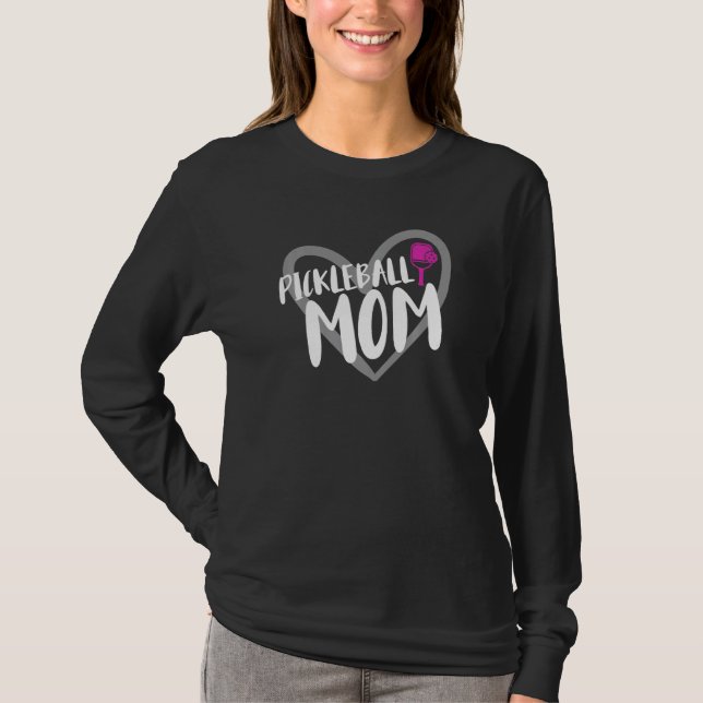Camiseta Pickleball Mom Heart (Frente)