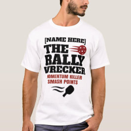 Camiseta Pickleball Nome Personalizado O Demolidor de Rally
