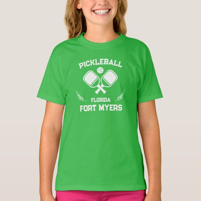 Camiseta Pickleball Paddle Ball Fort Myers Florida Personal (Frente)