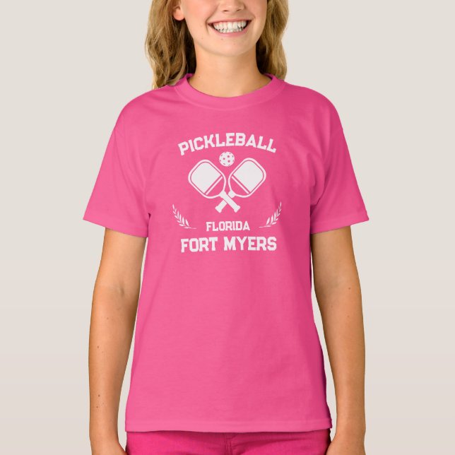 Camiseta Pickleball Paddle Ball Fort Myers Florida Personal (Frente)