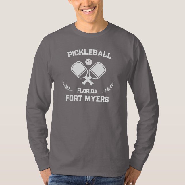 Camiseta Pickleball Paddle Ball Fort Myers Florida Personal (Frente)