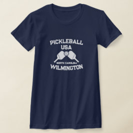 Camiseta Pickleball Paddle Ball Wilmington NC EUA Personali