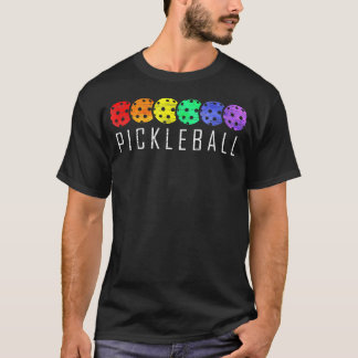Camiseta Pickleball Paddle Divertido Esportes Jogador Retro