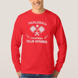 Camiseta Pickleball Palm Primaveras Califórnia EUA Personal