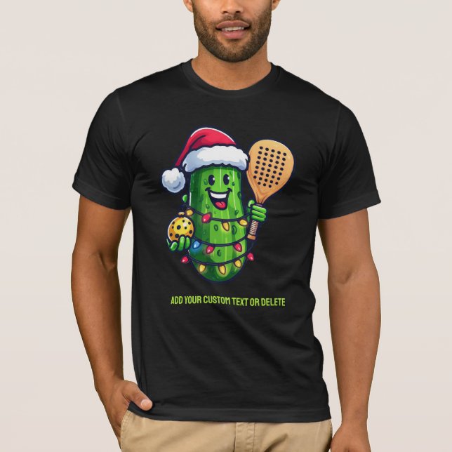 Camiseta Pickleball Papais noeis de picape de Natal (Frente)