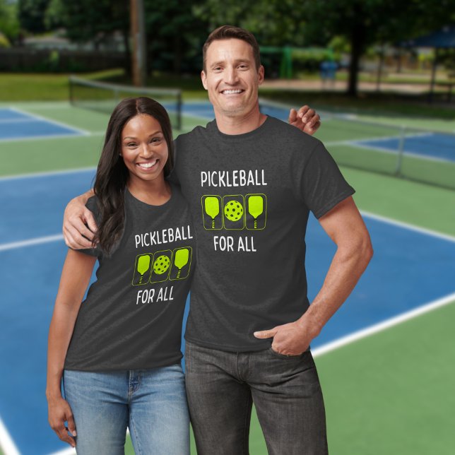 Camiseta Pickleball para todos os Paddels e Ball (Criador carregado)