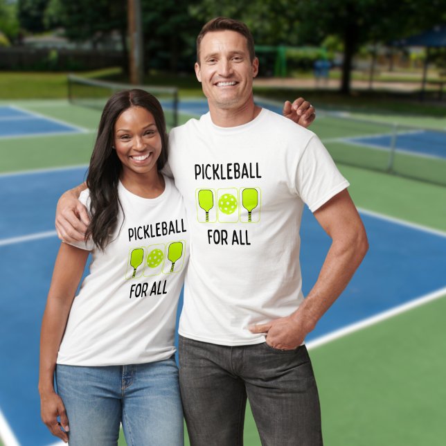 Camiseta Pickleball para todos os Paddels e Ball (Criador carregado)