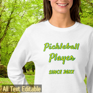 Camiseta Pickleball Personalizado ou Adicionar seu próprio 