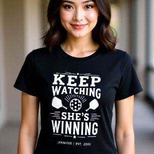 Camiseta Pickleball Personalizado Presente por Seu Engraçad