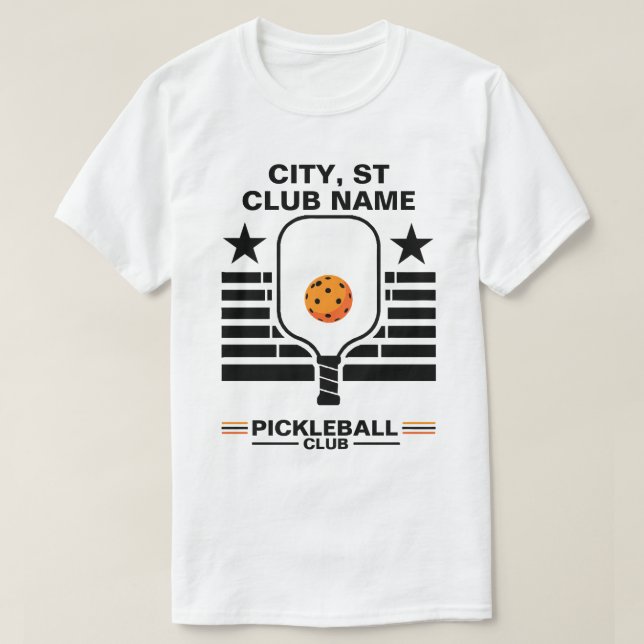 Camiseta Pickleball Personalized Name Pickleball (Frente do Design)