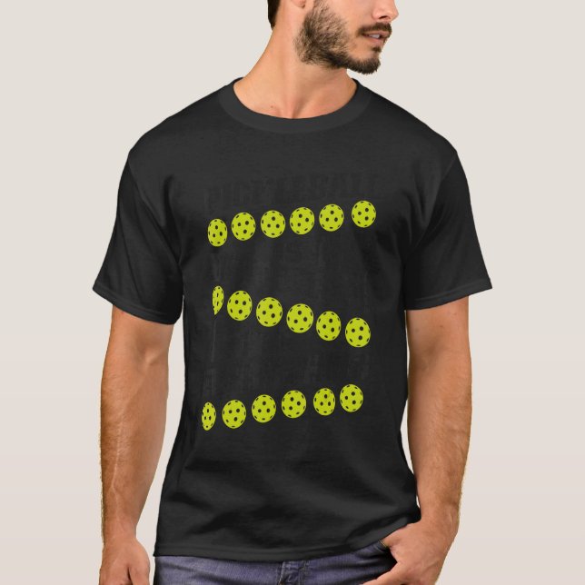 Camiseta Pickleball Pickleball É Como Fita Adesiva Corrige  (Frente)