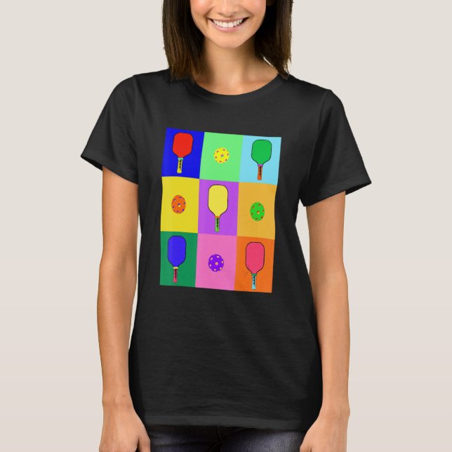 Camiseta Pickleball Pop Art (Frente)
