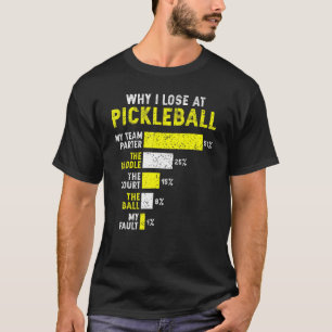 Camiseta Pickleball Porque eu Perder no Pickleball Dink Pla