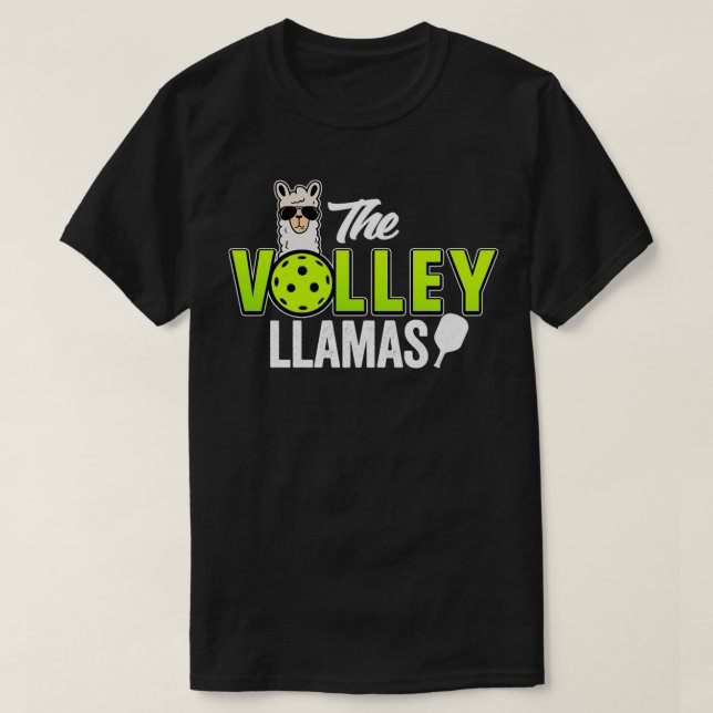 Camiseta Pickleball Presente O Volley Lhamas Engraçado Pick (Frente do Design)
