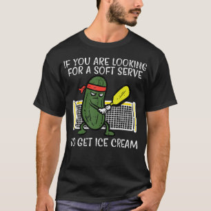 Camiseta Pickleball Procurando Homens de Sorvete Soft Serve