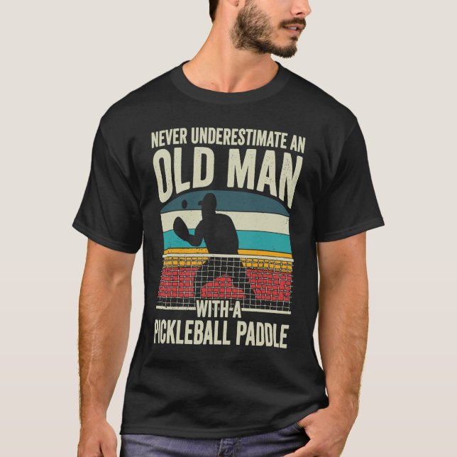 Camiseta Pickleball Pun para Jogador de Pickleball - Homem  (Frente)