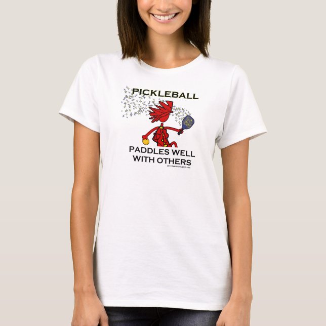 Camiseta Pickleball rema bem com outro (Frente)