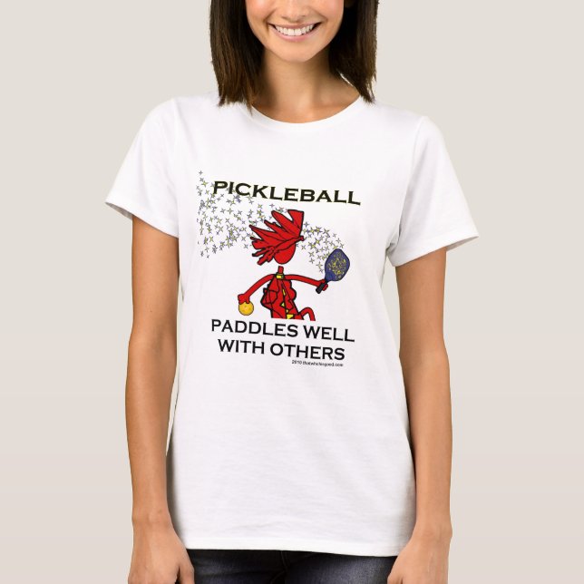 Camiseta Pickleball rema bem com outro (Frente)