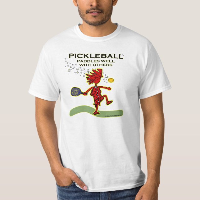 Camiseta Pickleball rema bem com outro (Frente)