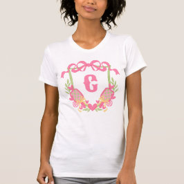 Camiseta Pickleball rosa e verde Paddleball em Monograma Cr