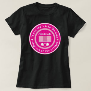 Camiseta Pickleball: se não aguentar o calor... rosa vívi