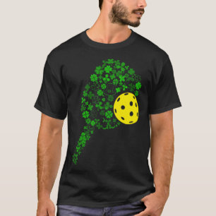Camiseta Pickleball Shamrock Leaf Rua Patrick Day Picklebal