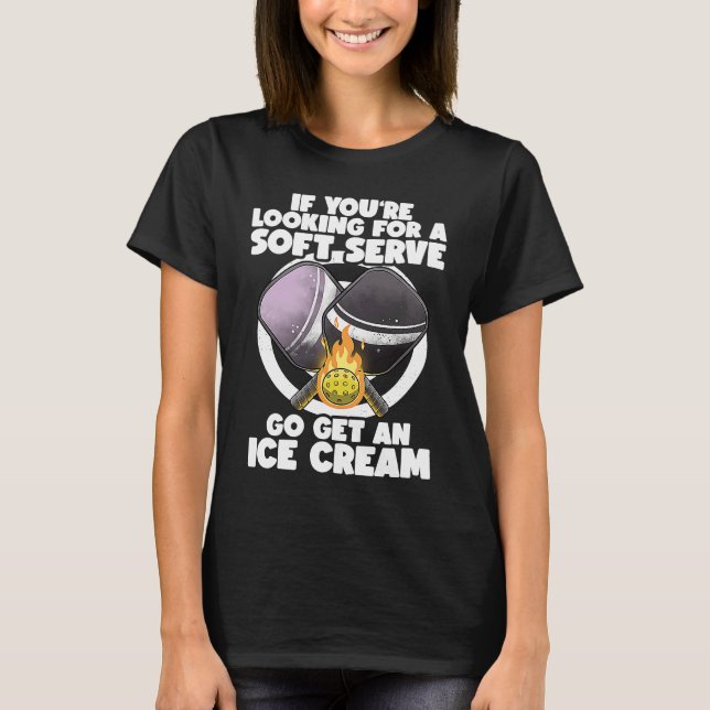 Camiseta Pickleball Soft Serve  Pickleballer Lucky Pickleba (Frente)