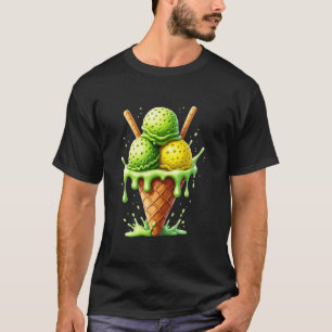 Camiseta Pickleball Sorvete Cone Watercolor Pickleb