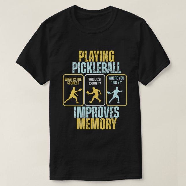 Camiseta Pickleball T-Shirt - Pickleball Mens Tshirts (Frente do Design)