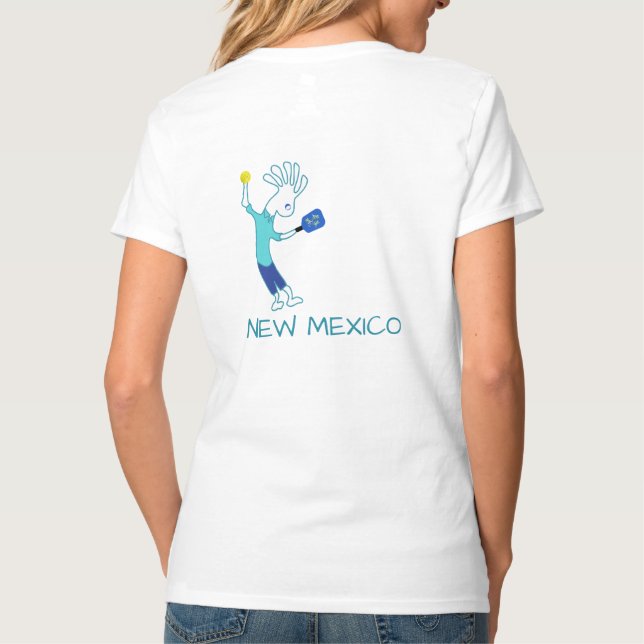 Camiseta PICKLEBALL T-SHIRT Pink and Blue (Verso)
